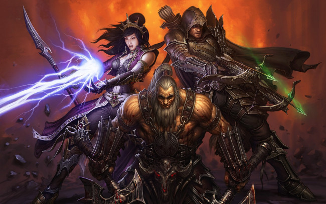 Обои картинки фото diablo, iii, видео, игры, магия