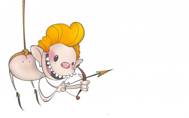 Обои картинки фото векторная, графика, комар, стрела