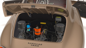 Картинка автомобили 3д 1957 porsche 356a