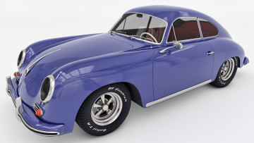 обоя автомобили, 3д, 1957, porsche, 356a