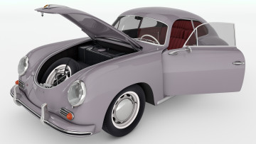 Картинка автомобили 3д porsche 356a 1957