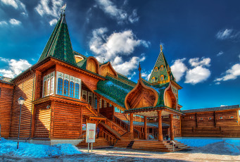 Картинка города -+здания +дома дворец деревянный подворье