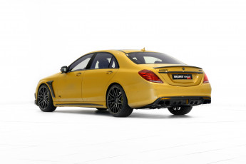 Картинка автомобили brabus 2015г желтый w222 edition desert gold rocket 900