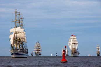 Картинка корабли парусники паруса мачты море