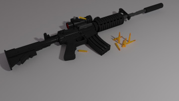 Картинка оружие 3d патроны карабин прицел