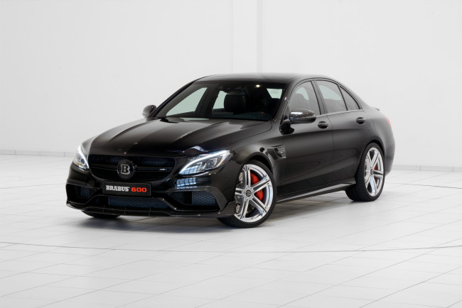 Обои картинки фото автомобили, brabus, c, 63, s, amg, mercedes, 2015г, w205