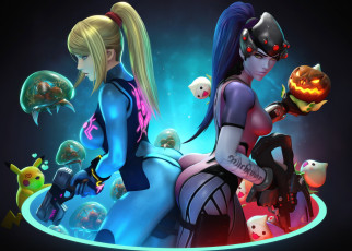 Картинка видео+игры overwatch девушки