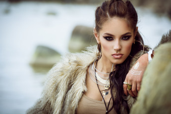 Картинка девушки -unsort+ брюнетки +шатенки взгляд лицо