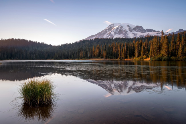 Обои картинки фото природа, реки, озера, облака, лес, горы, озеро