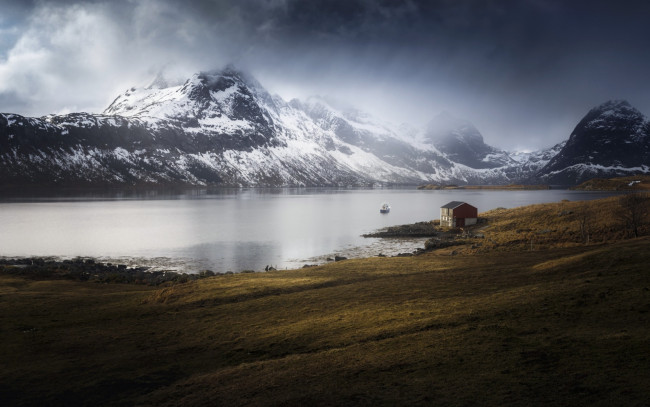 Обои картинки фото природа, реки, озера, nordland, marka, norway