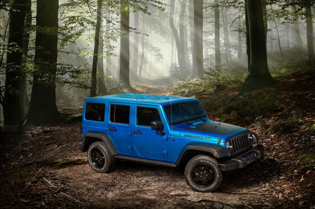 Обои картинки фото jeep wrangler black bear edition 2016, автомобили, jeep, кобальт, 2016, edition, bear, black, wrangler