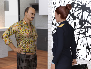 Картинка she+wolf 3д+графика фантазия+ fantasy фон взгляд девушка