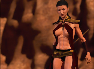 Картинка 3д+графика фантазия+ fantasy фон взгляд девушка