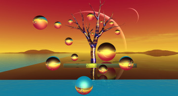 Картинка 3д+графика шары+ balls фон шары