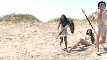 Картинка 3д+графика фантазия+ fantasy фон взгляд девушки