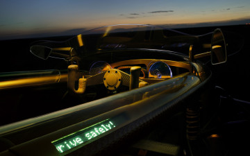 Картинка автомобили rinspeed концепт exasis qamswiss закат салон