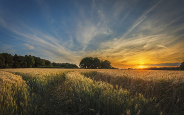 Картинка природа восходы закаты простор