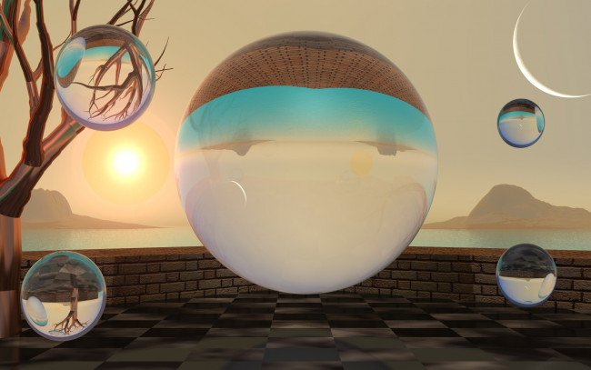 Обои картинки фото 3д графика, шары , balls, фон, шары