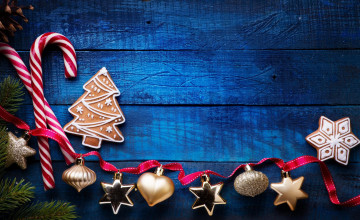 Картинка праздничные -+разное+ новый+год звездочки леденец пряники