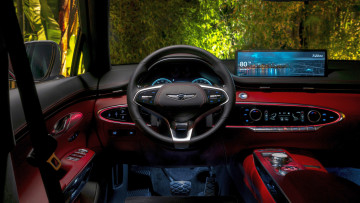 Картинка 2022+genesis+gv70+awd+3 5t+sport+prestige автомобили спидометры торпедо 2022 genesis gv70 awd 3 5t sport prestige интерьер панель приборов