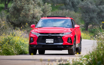 Картинка автомобили chevrolet сhevrolet blazer rs 4k 2021 года suv ae spec красный американские шевроле