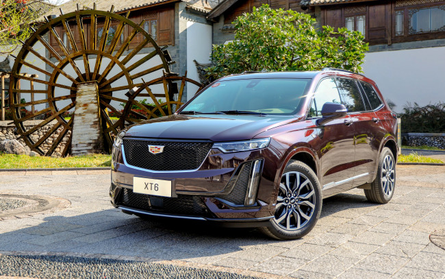 Обои картинки фото автомобили, cadillac, xt6, 4k, cn, spec, 2021, года, внедорожник, роскошные, американские, кадиллак