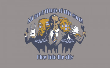 Картинка видео+игры bioshock маски