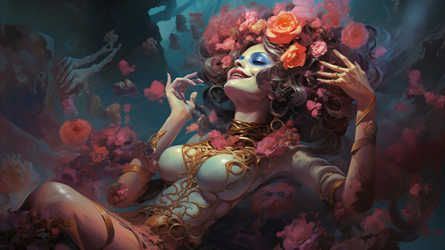 Обои картинки фото фэнтези, нежить, нейросети, графика, нейроарт, ai, art, нейронные, сети, рисунки, нейро, искусство