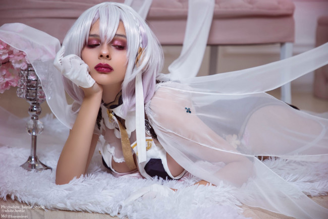 Обои картинки фото девушки, kurumirori, образ, костюм, бокал