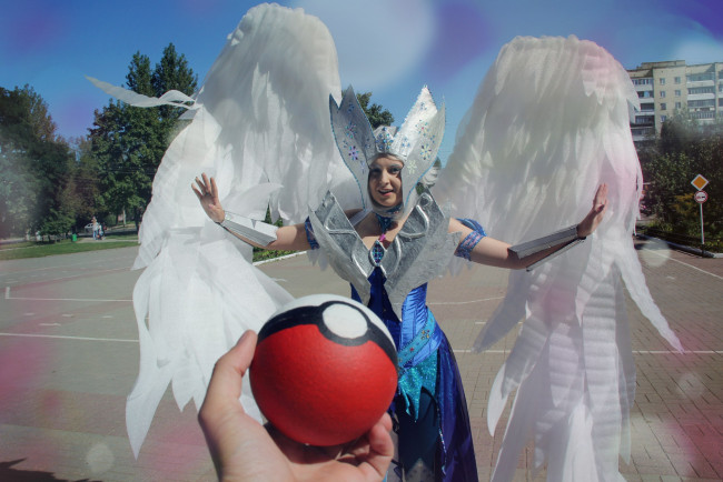 Обои картинки фото девушки, наталья фильченкова ,  alisa, костюм, образ, покемон