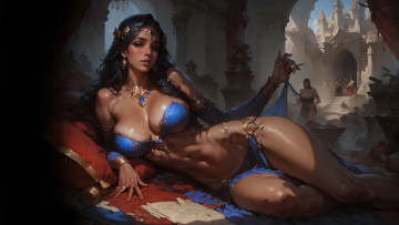 Картинка фэнтези девушки нейросети графика нейроарт ai art нейронные сети рисунки нейро искусство нейрографика graphics neuroart neural networks drawings neuro neurography