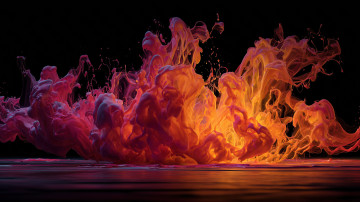 обоя 3д графика, абстракция , abstract, краска