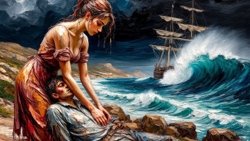 обоя рисованное, люди, нейросети, графика, нейроарт, ai, art, нейронные, сети, рисунки, нейро, искусство, нейрографика, graphics, neuroart, neural, networks, drawings, neuro, neurography