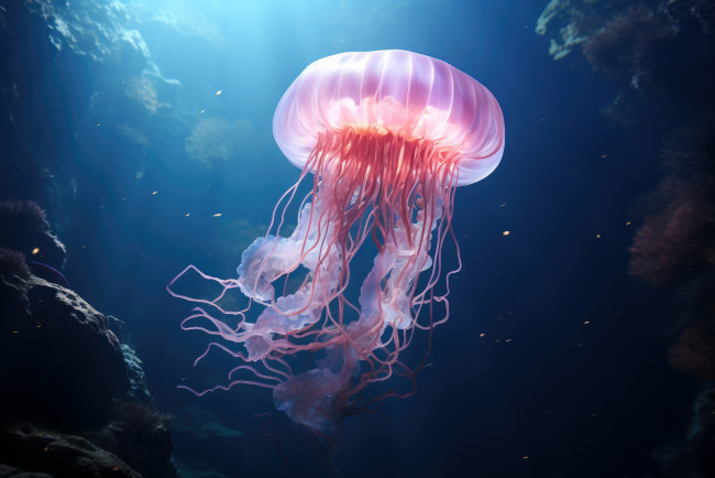 Обои картинки фото 3д графика, животные , animals, медуза