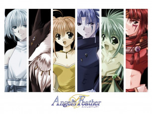 обоя аниме, angel`s, feather