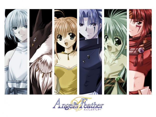 Обои картинки фото аниме, angel`s, feather