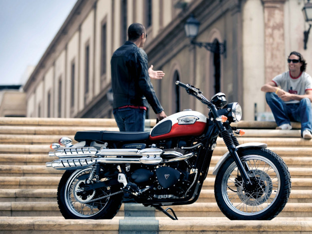 Обои картинки фото мотоциклы, triumph