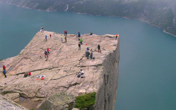 Картинка preikestolen norway природа горы