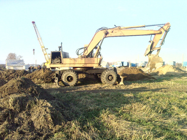 Обои картинки фото техника, экскаваторы