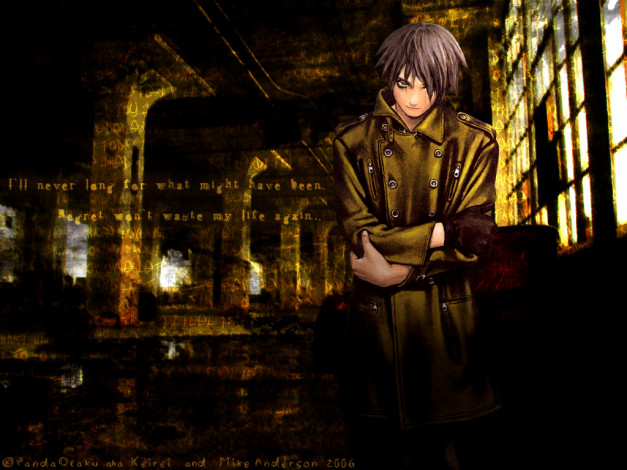 Обои картинки фото blue, submarine, аниме