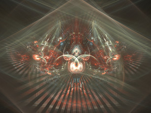 Картинка 3д графика fractal фракталы узор абстракция