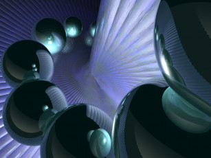 Картинка 3д графика шары абстракция узор