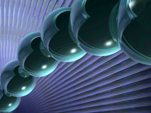 Картинка 3д графика шары абстракция узор