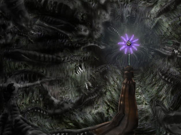 Обои картинки фото 3д, графика, flowers, цветы, абстракция, узор