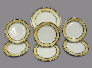 Картинка разное посуда столовые приборы кухонная утварь сервиз тарелки фарфор