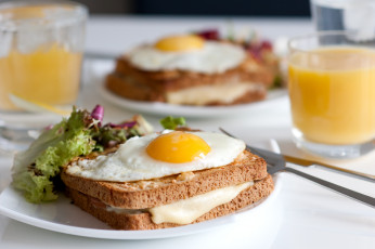 Картинка еда Яичные блюда хлеб яишница