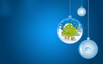 Картинка праздничные векторная графика новый год шары