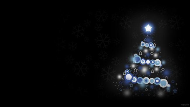 Обои картинки фото праздничные, векторная, графика, новый, год, елка