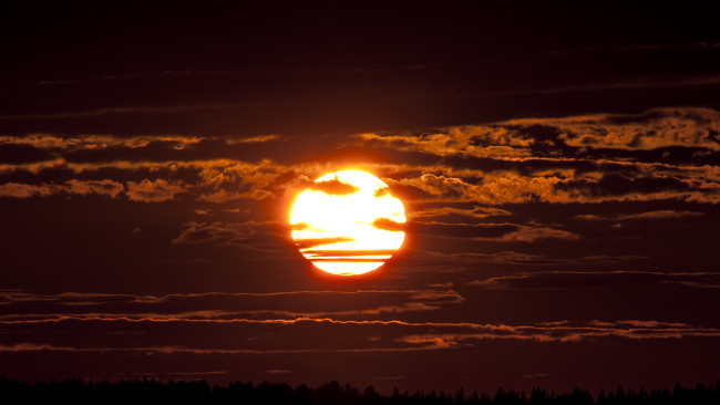 Обои картинки фото природа, восходы, закаты, закат, sunset, солнце, небо, облака