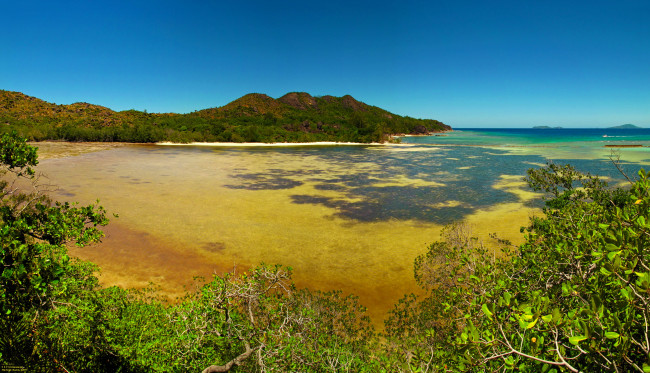 Обои картинки фото сейшелы, baie, sainte, anne, природа, побережье, тропики, берег, море